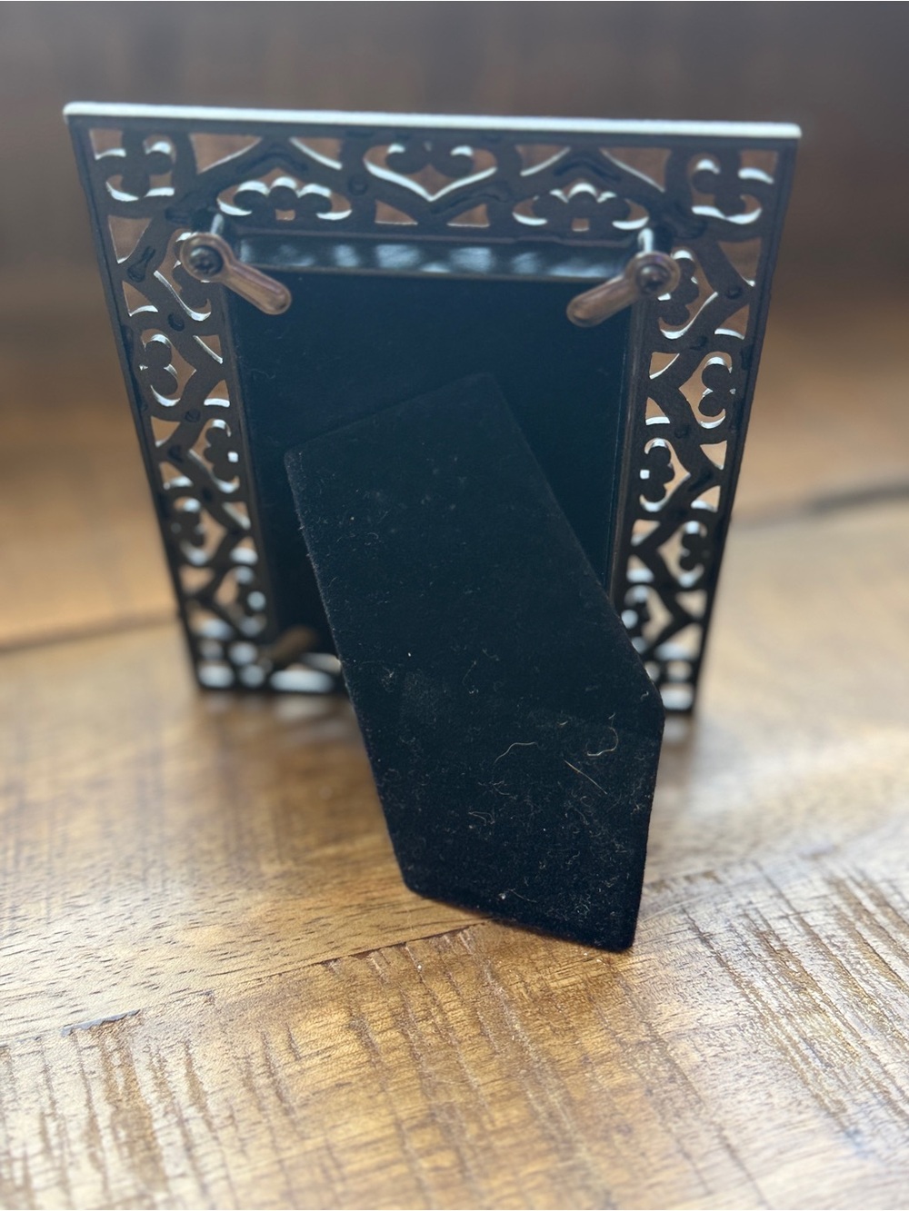 Studio Decor Expressions Pewter Heart Jeweled Mini Picture Frame 2x3 New - Picture 2 of 6
